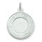 Sterling Silver Happy Birthday Disc Charm Engraveable Jewerly 26mm x 20mm